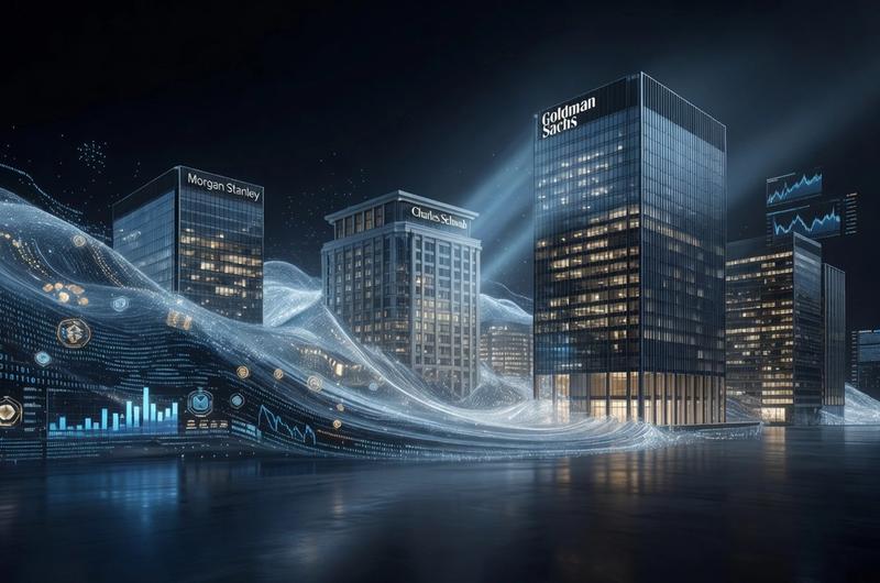 Editorial hero image for Wall Street Floods Into Crypto: Banks, ETFs, and the April 2026 Tipping Point