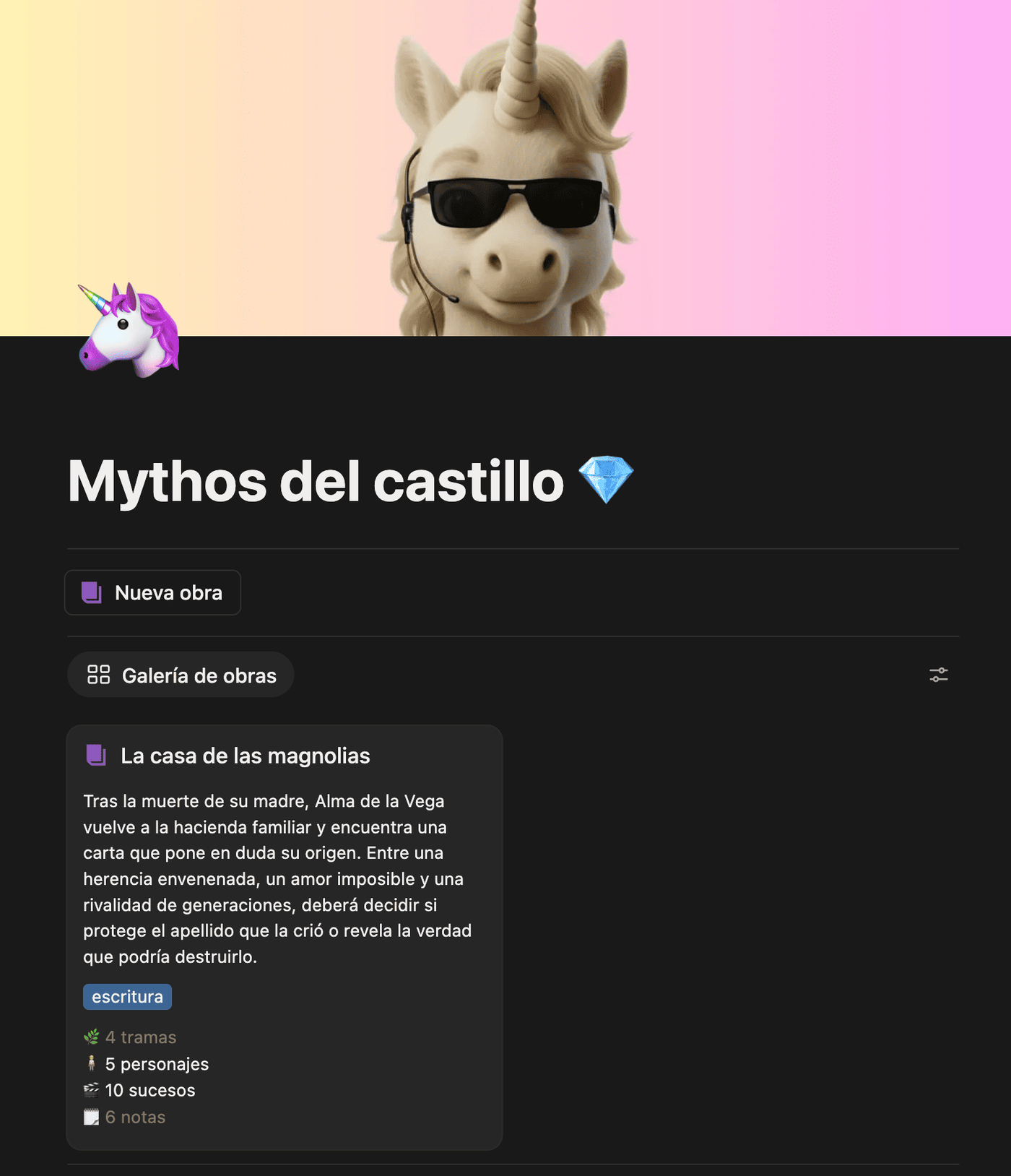 Obras en Mythos