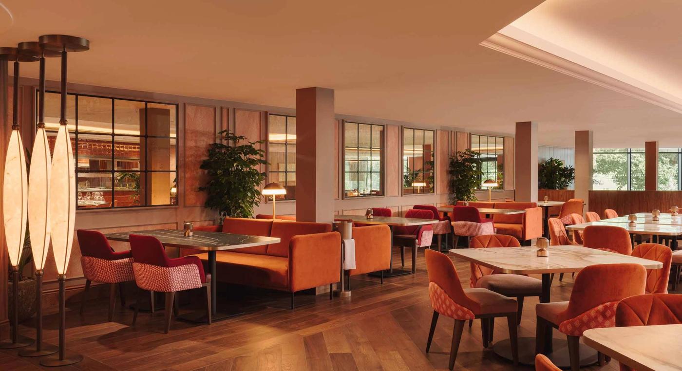 The dining room at Gordon Ramsay at The Mere