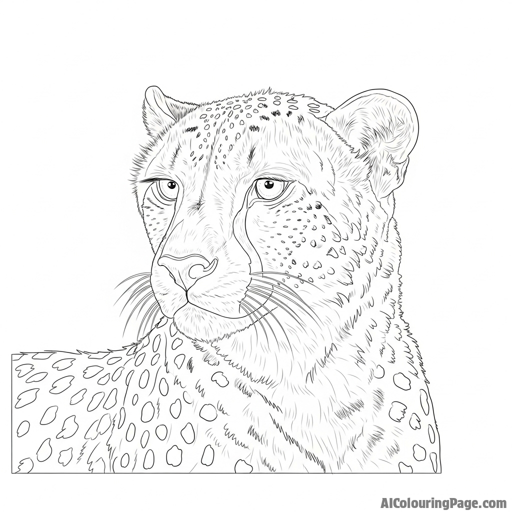 A soft-focus portrait of a cheetah in the gentle, diffused light of early morning.