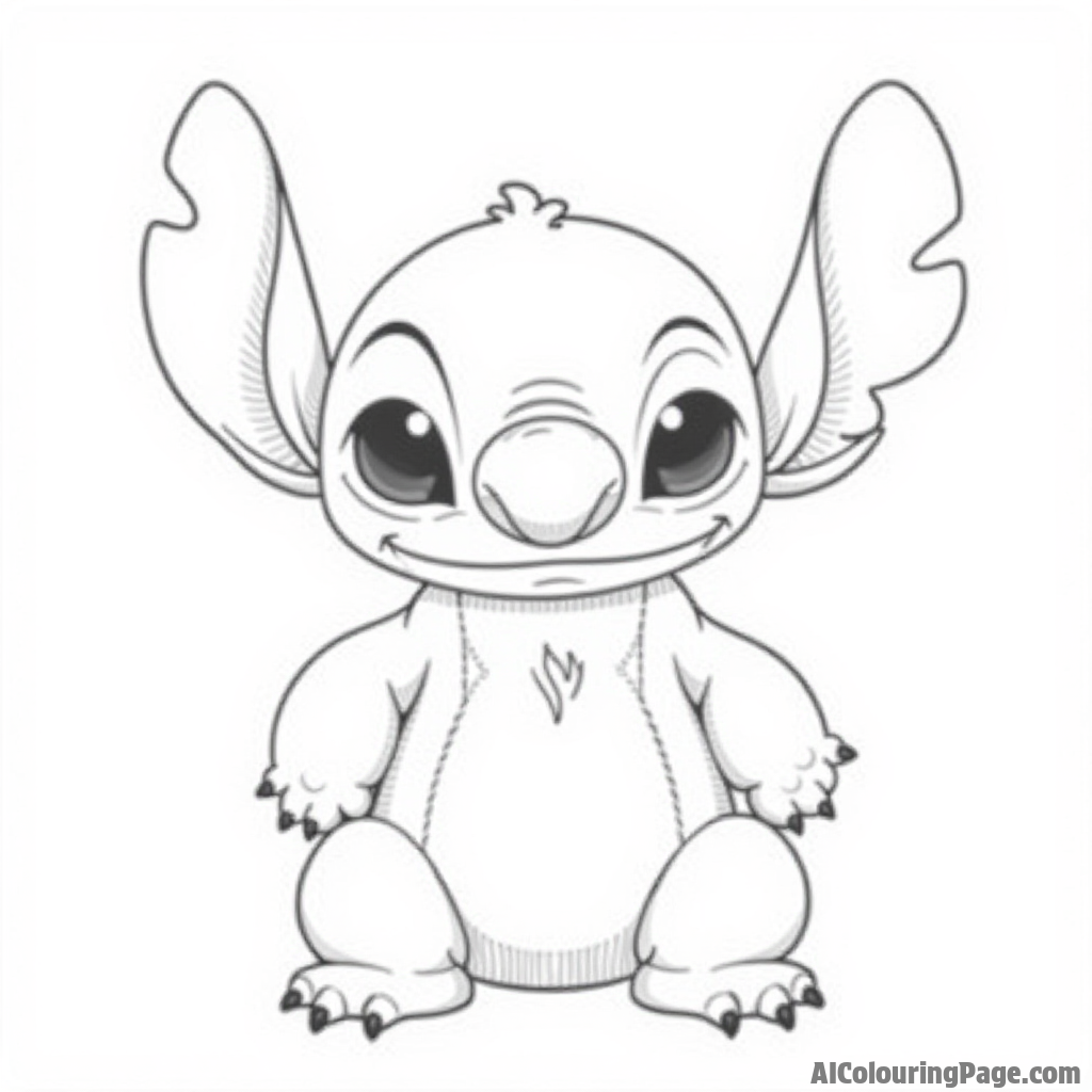 Stitch's Colorful Adventures: 18 Fun Coloring Pages for Kids to Explore!