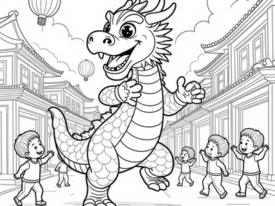 Free Chinese New Year Coloring Pages – free printable coloring page