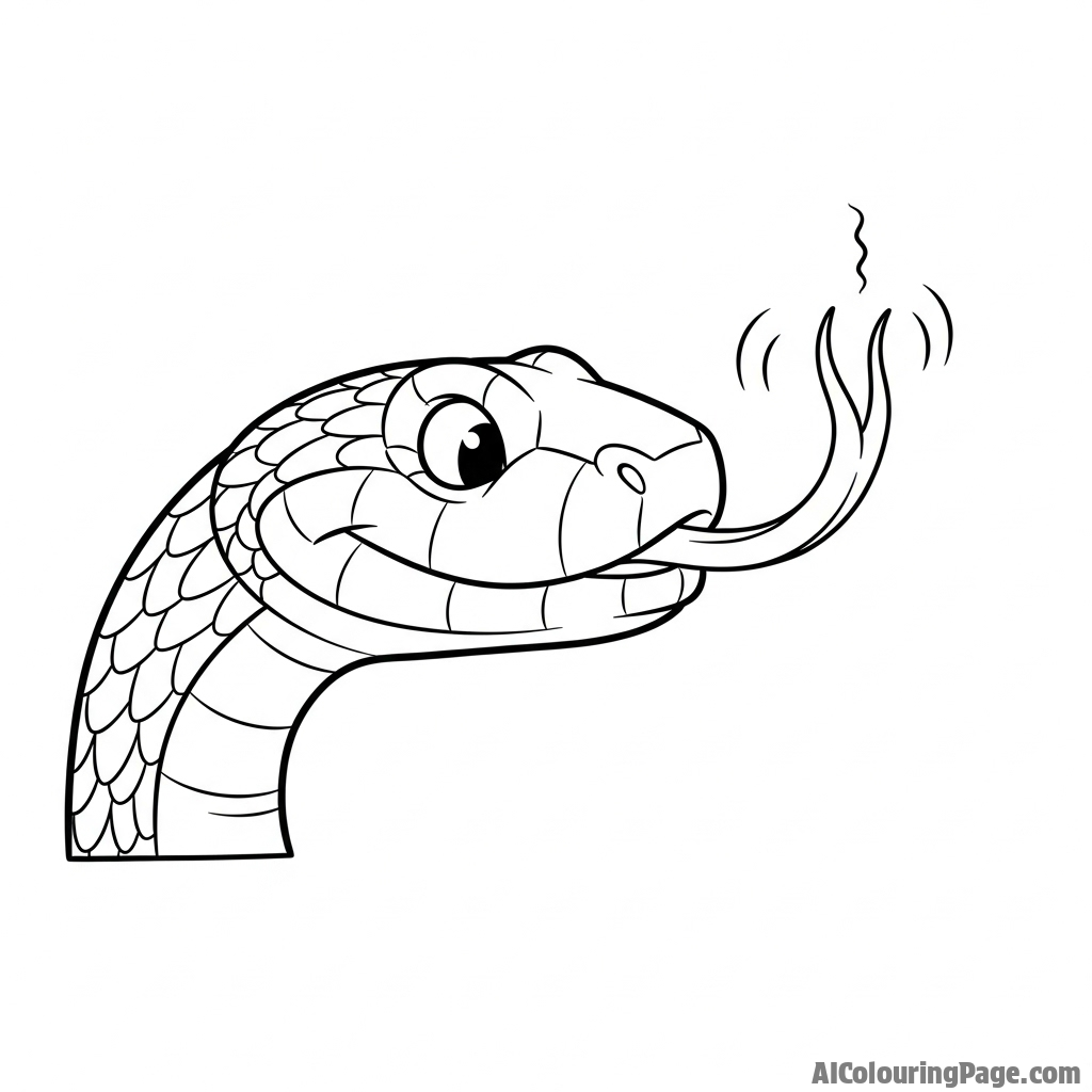 A snake’s forked tongue flicking out to taste the air, captured with ultra-high-speed photography.
