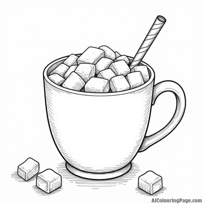 Hot chocolate with marshmallows