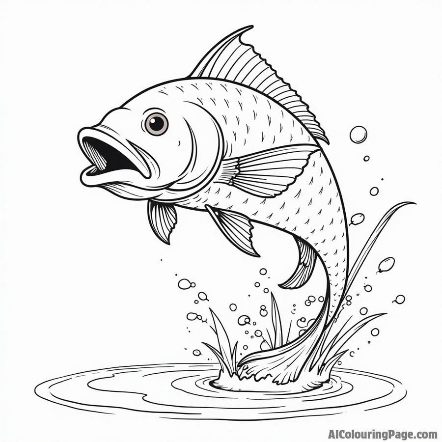 Fish jumping out of water