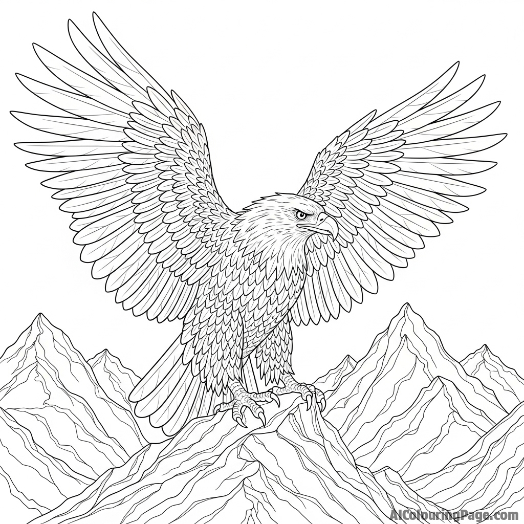 Eagle guardian, protecting its territory.