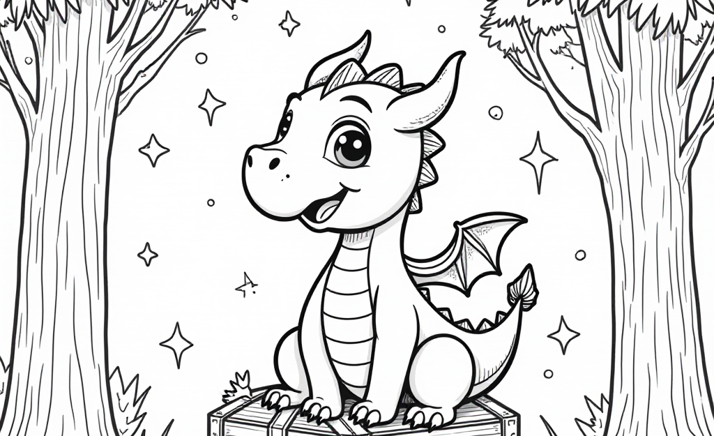 Free Dragon Coloring Pages