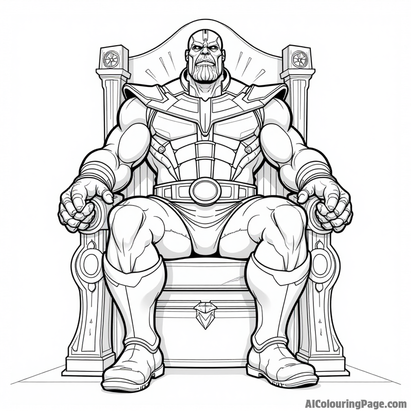 Thanos on his throne