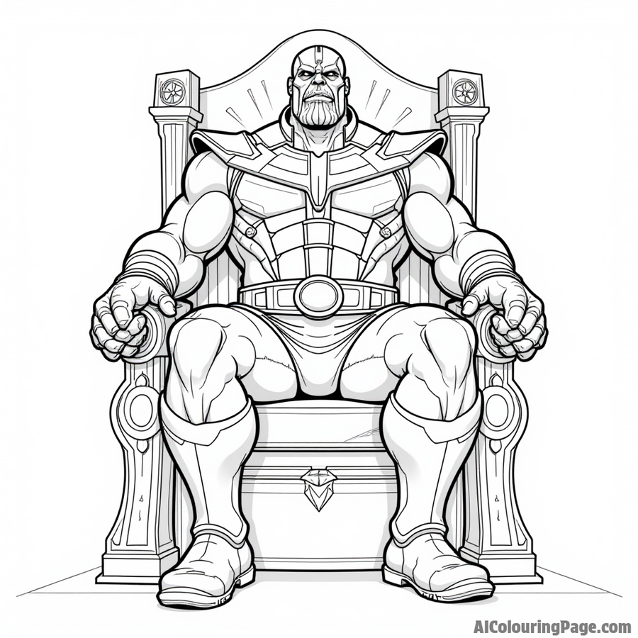 Thanos on his throne