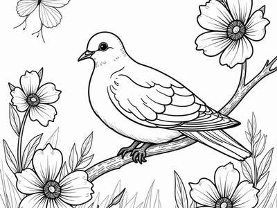 Free Dove Coloring Pages