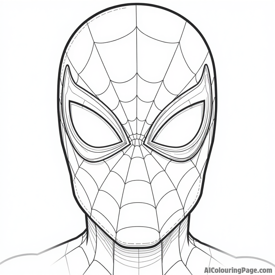 Spider-Man mask close-up