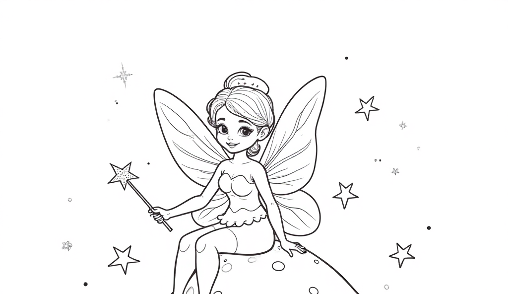 Free Fairy Coloring Pages