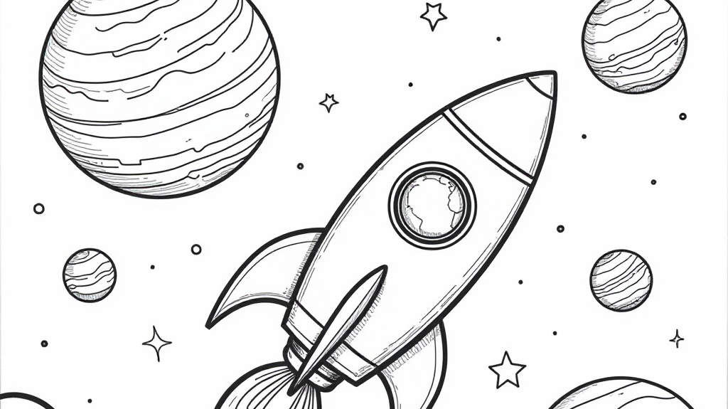 Free Solar-system Coloring Pages