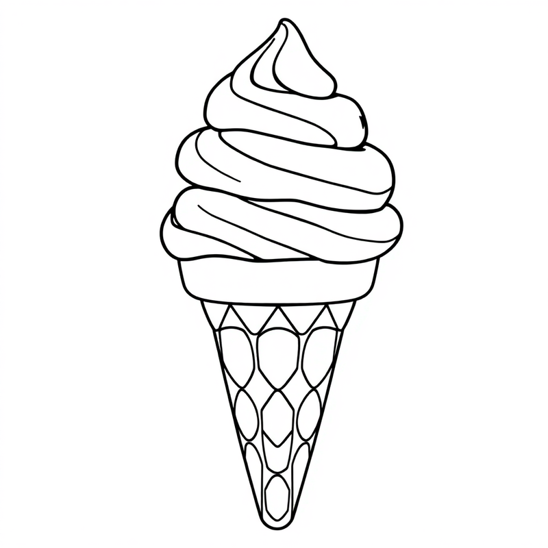 A giant ice cream cone