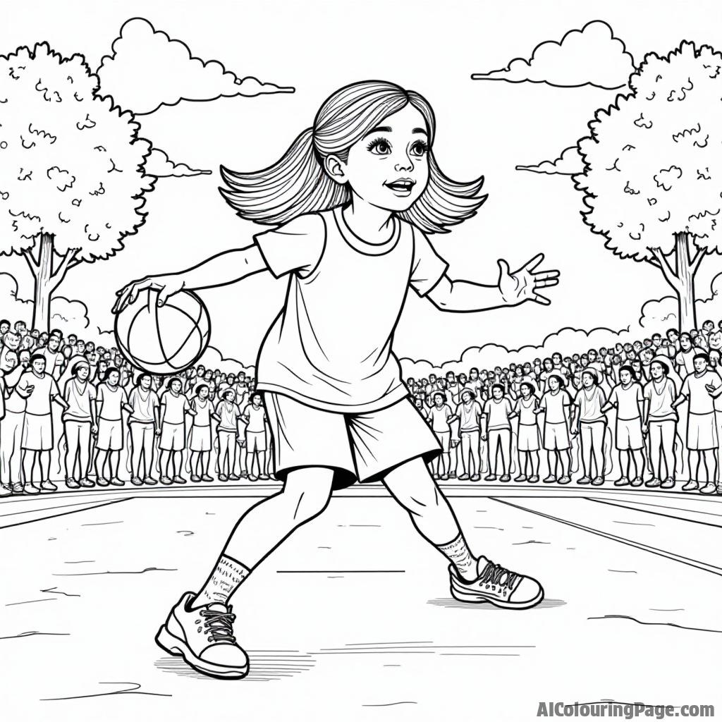 Free Basketball Coloring Pages