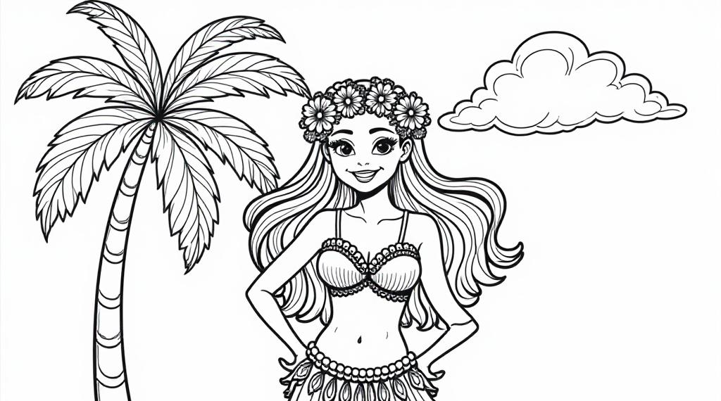 Free Hawaii Coloring Pages