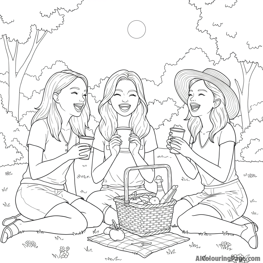 Free Girlfriend's day Coloring Pages