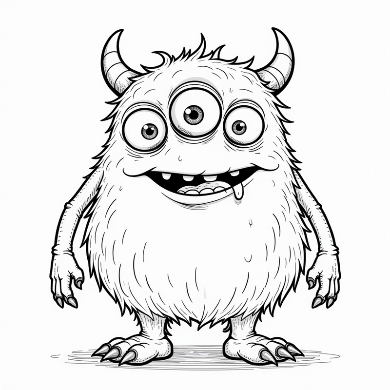 Monster with three eyes