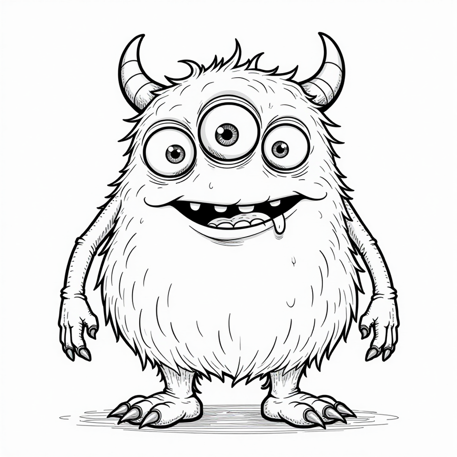 Monster with three eyes