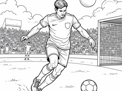 Free Soccer Coloring Pages – free printable coloring page