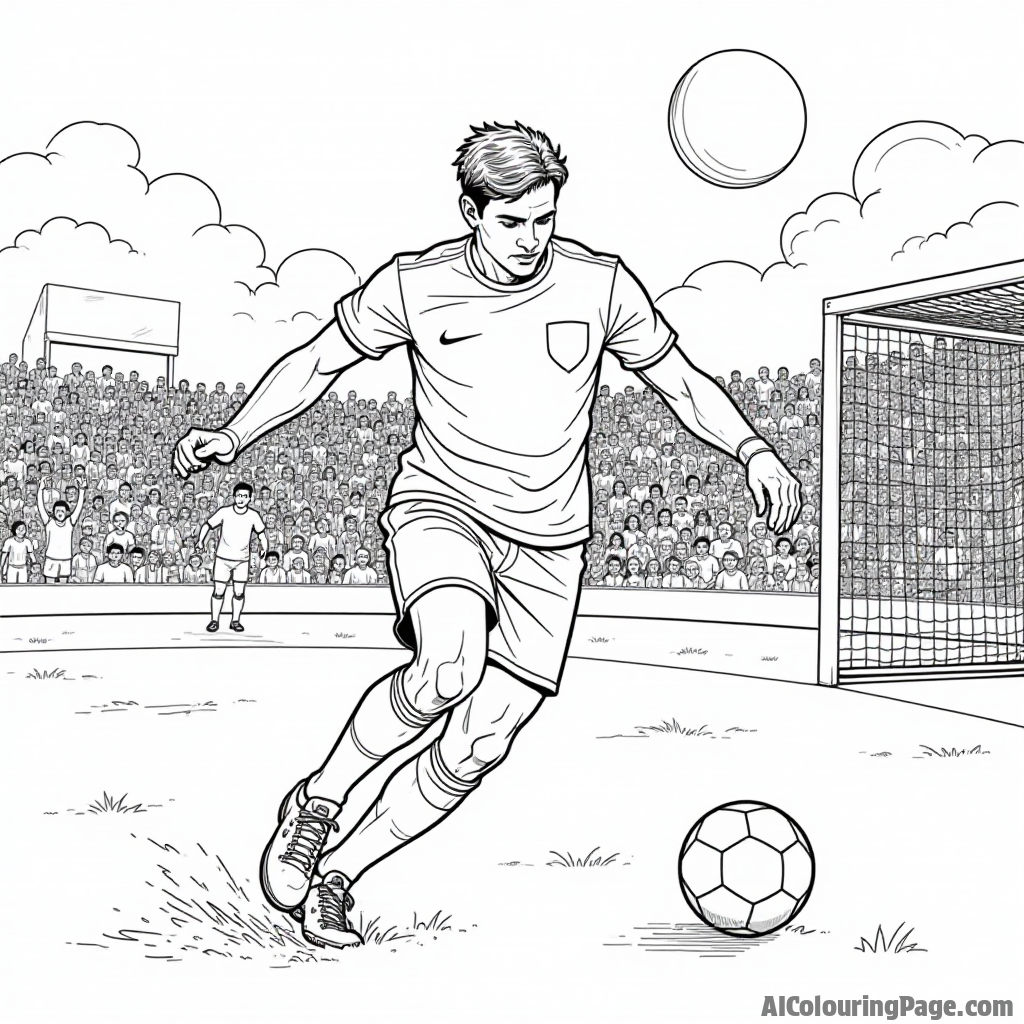 Free Soccer Coloring Pages