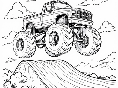 Free Monster Truck Coloring Pages