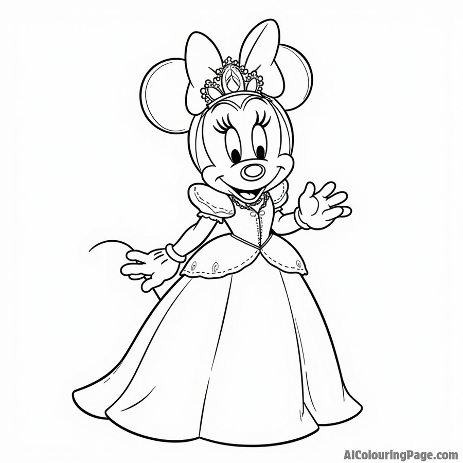 Free Mickey Mouse Coloring Pages - Print in 60 Seconds | AI Colouring Page