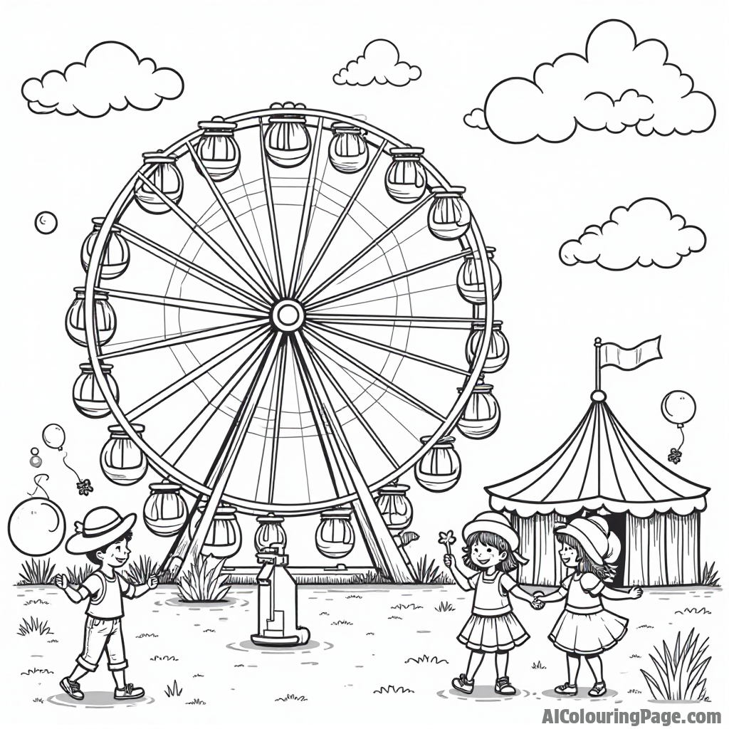 Free Carnival Coloring Pages