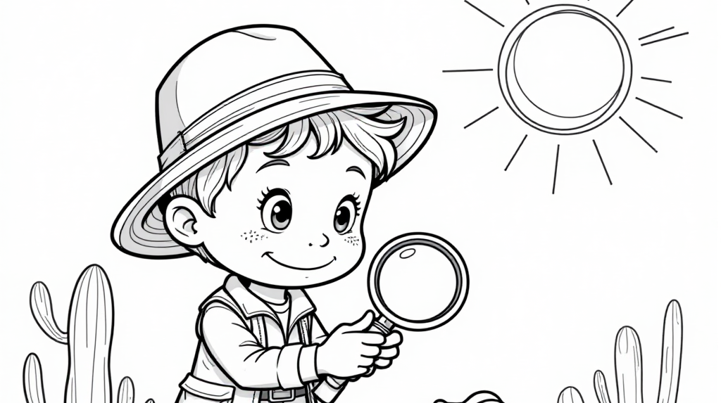 Free Desert expedition Coloring Pages