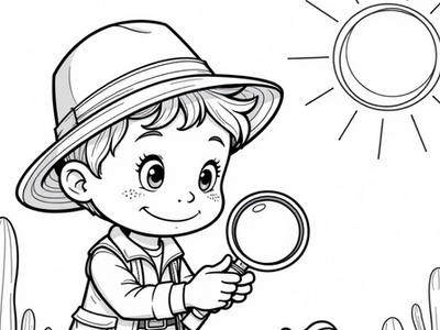 Free Desert expedition Coloring Pages