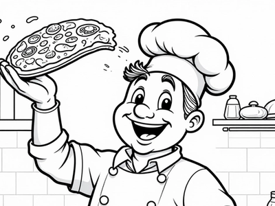 Free Pizza Coloring Pages – free printable coloring page