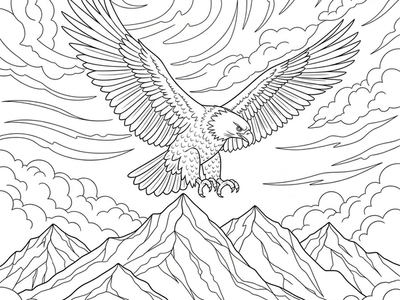 Free Eagle Coloring Pages – free printable coloring page