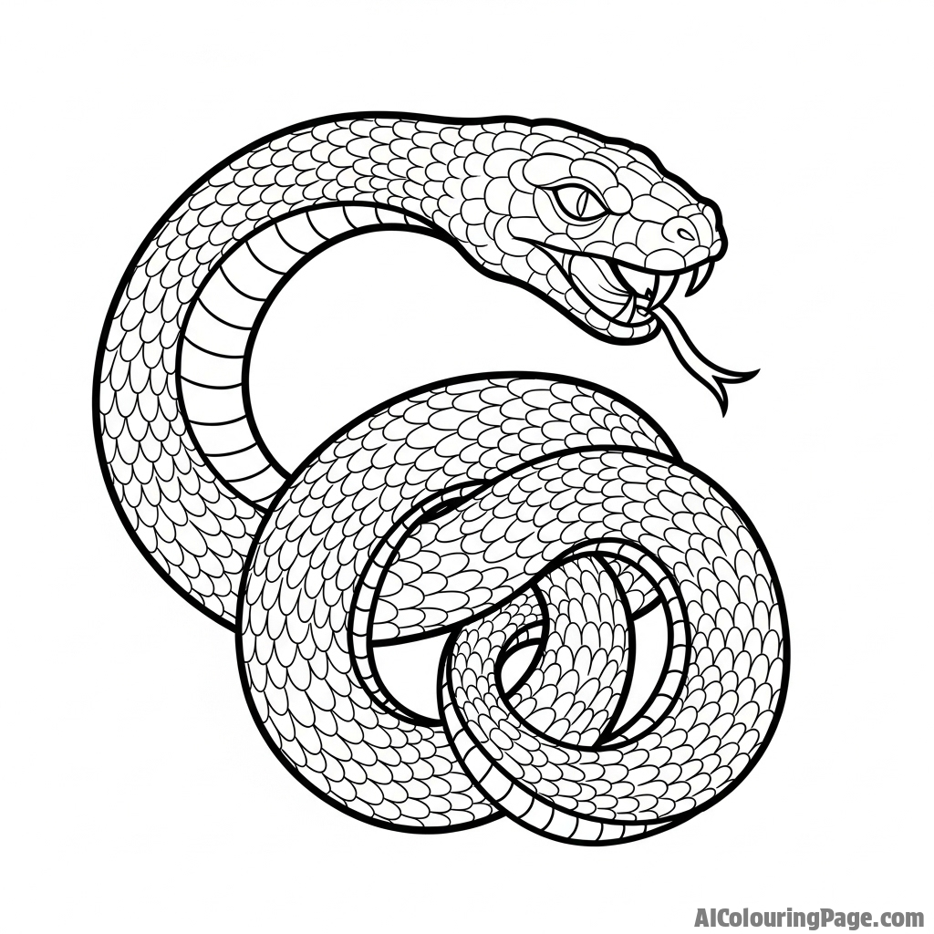 The mythical Ouroboros, a snake devouring its own tail, forming a perfect, seamless circle.