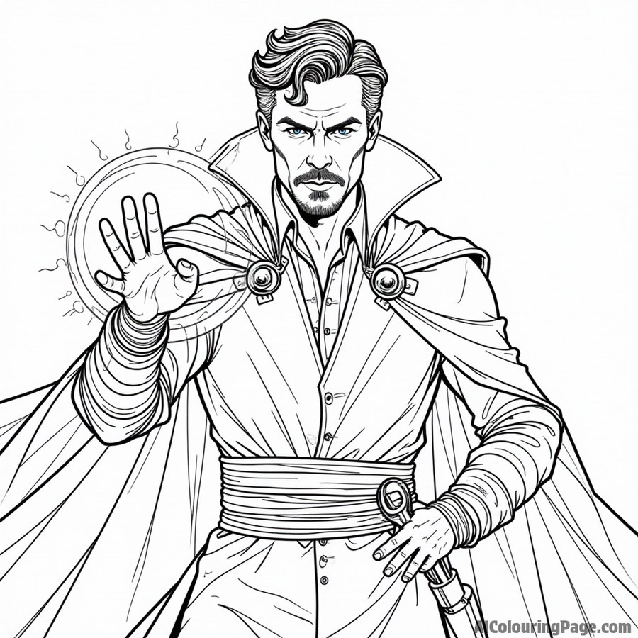 Doctor Strange using his magic