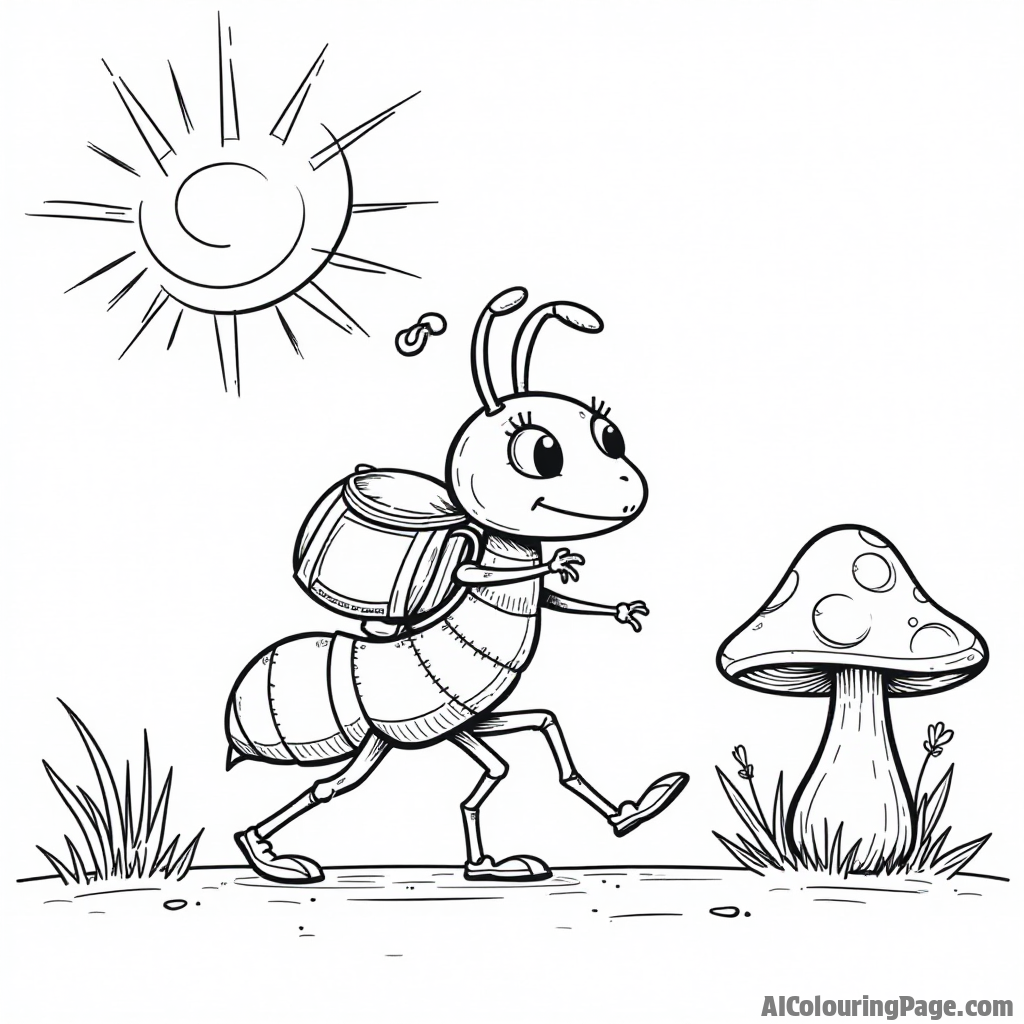 Free Ant Coloring Pages