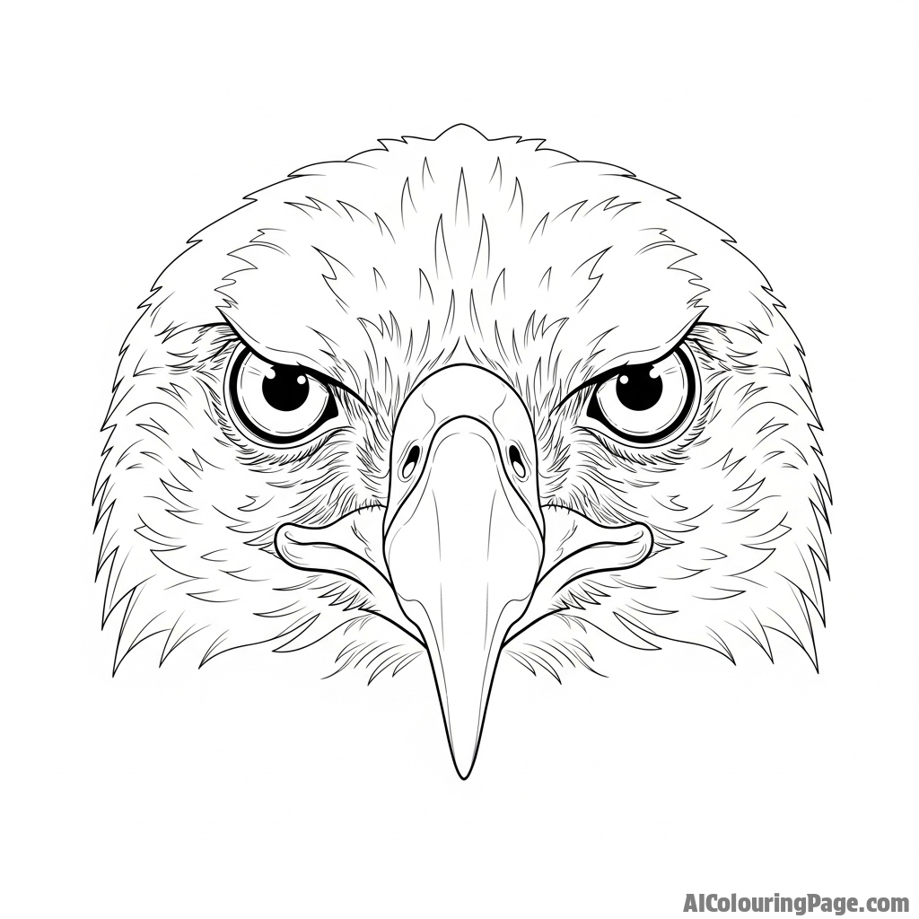 An artistic rendition of eagle eyes.