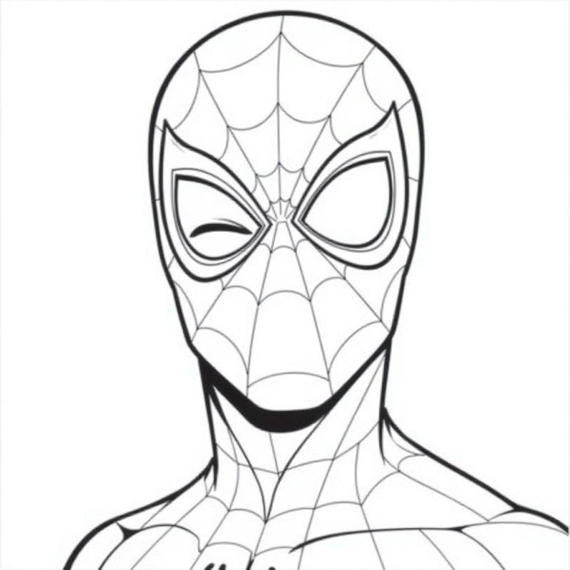 Spiderman coloring page