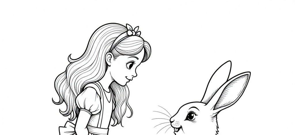 Magical Alice in Wonderland Coloring Fun: Meet Rabbits, Cats, and Tea Parties!