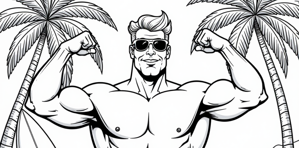 Free Johnny Bravo Coloring Pages