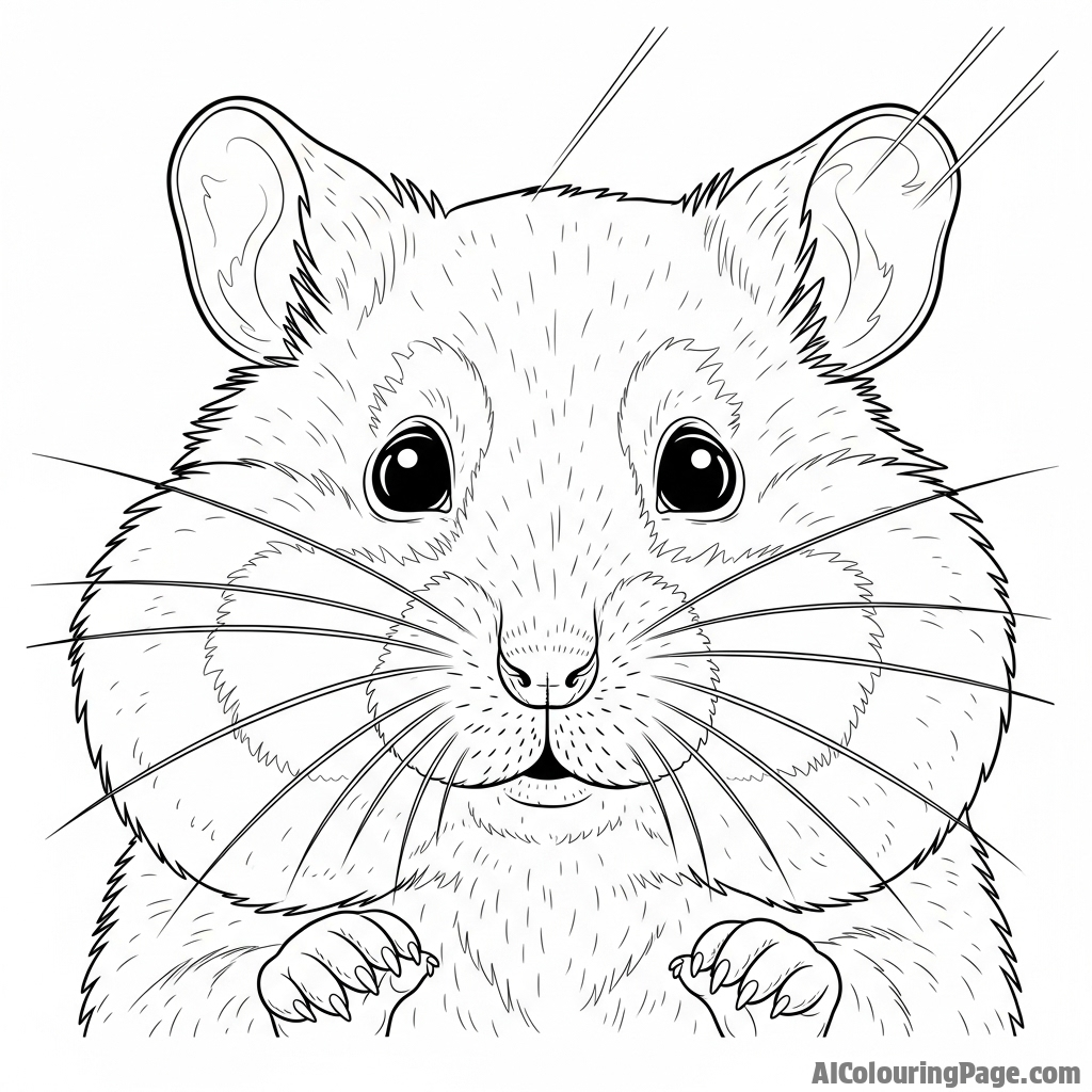 A photo of a hamster’s face pressed against glass, distorting its features