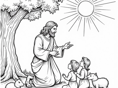 Free Jesus Coloring Pages – free printable coloring page