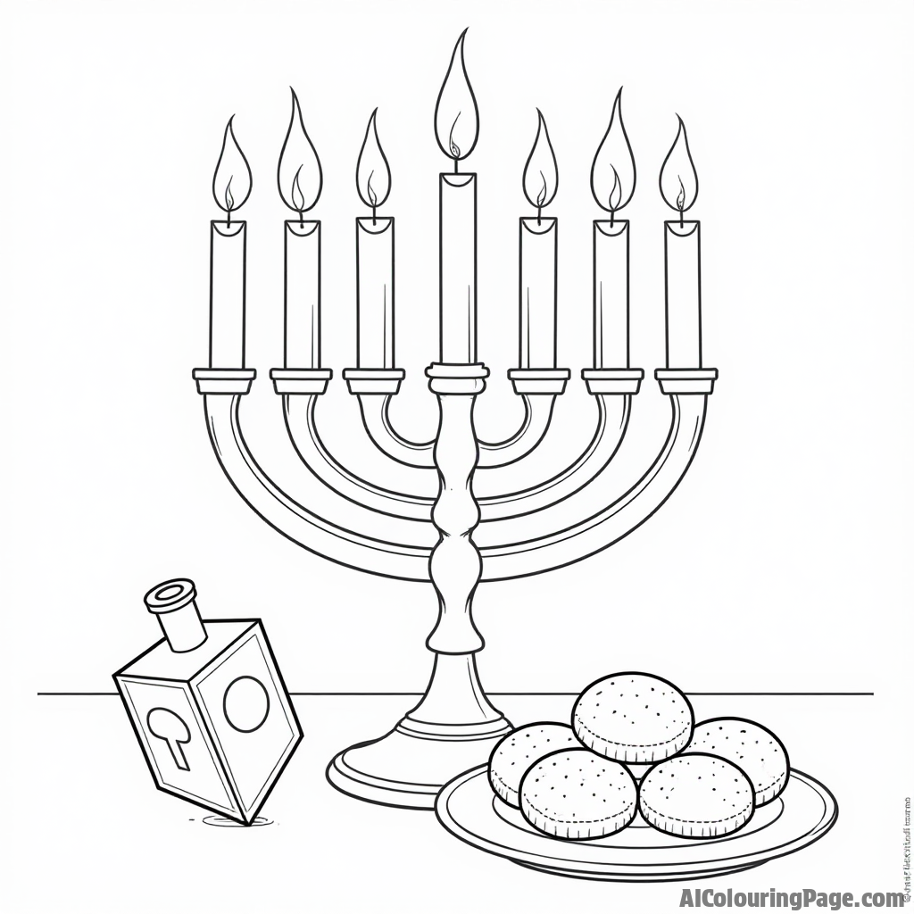 Free Hanukkah Coloring Pages