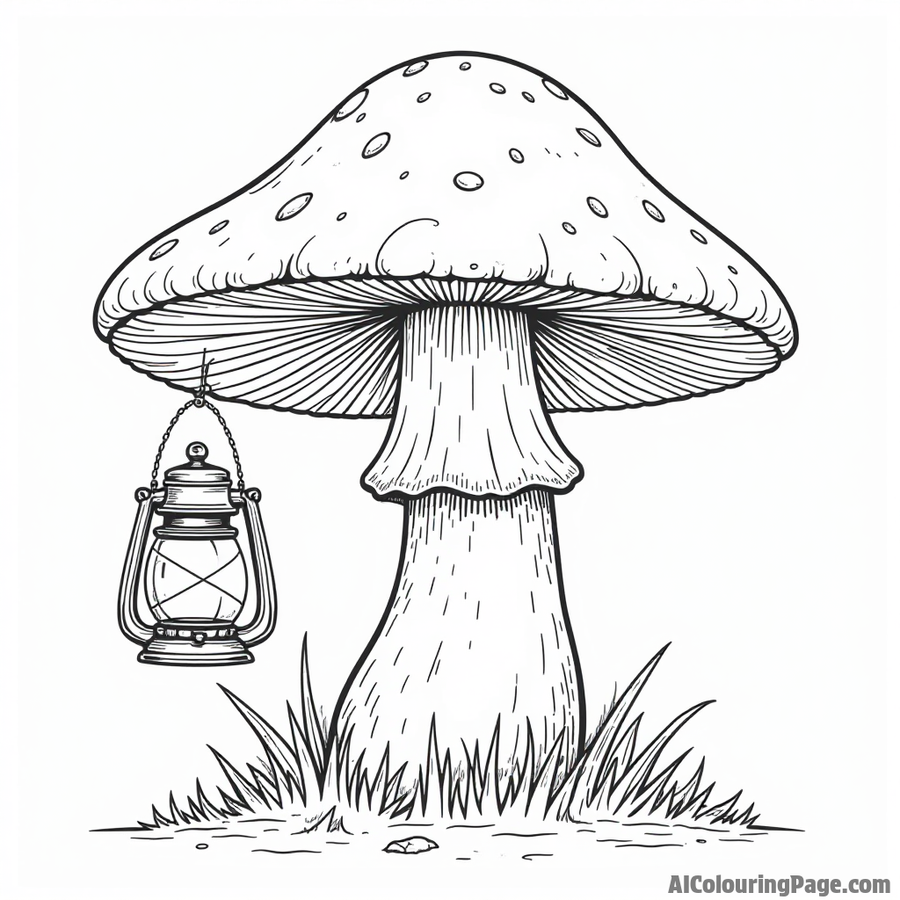 A mushroom with a lantern