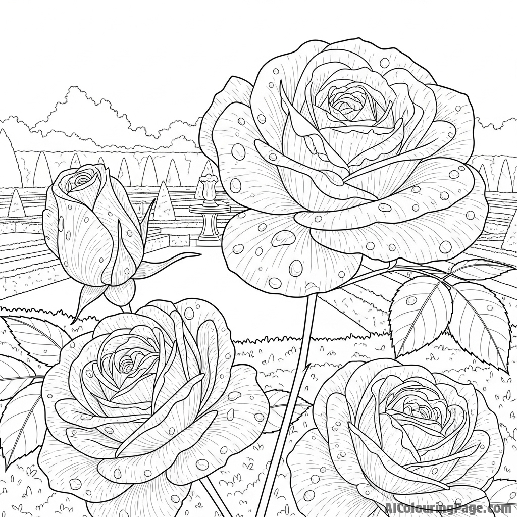 Free Floral Garden Coloring Pages