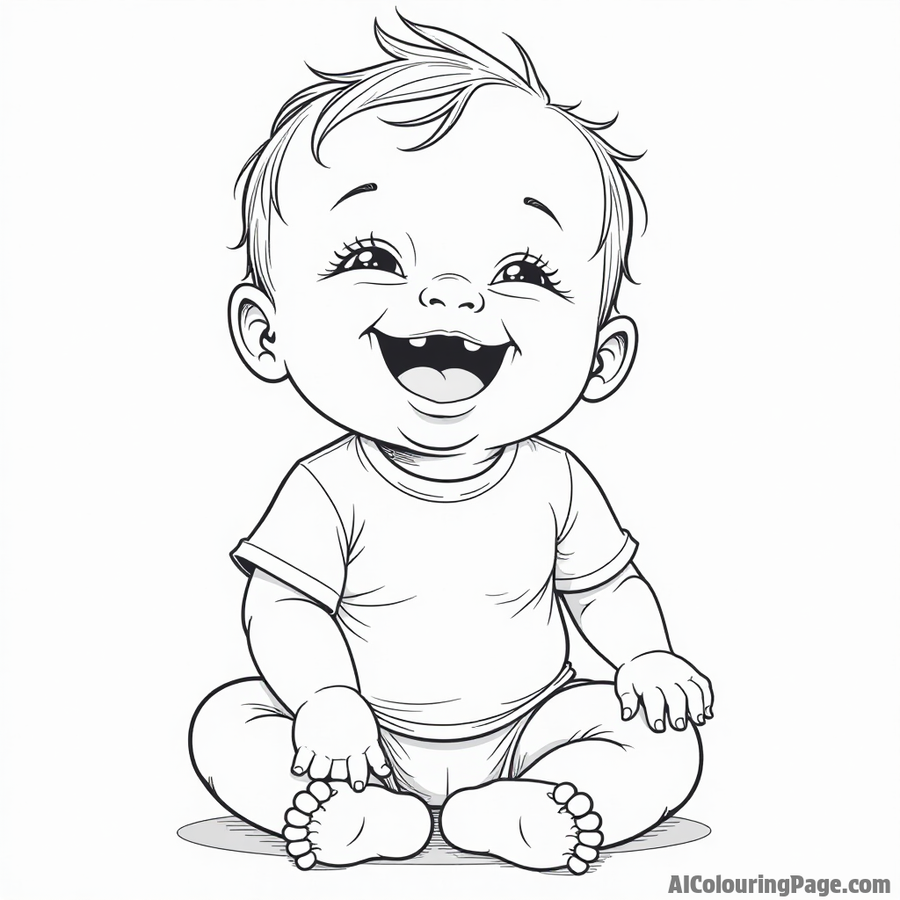 Baby laughing and giggling