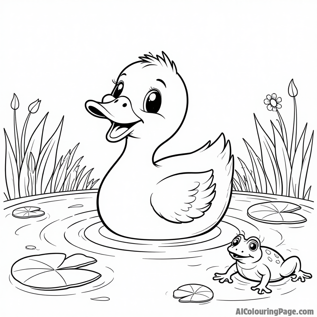 Free Duck Coloring Pages