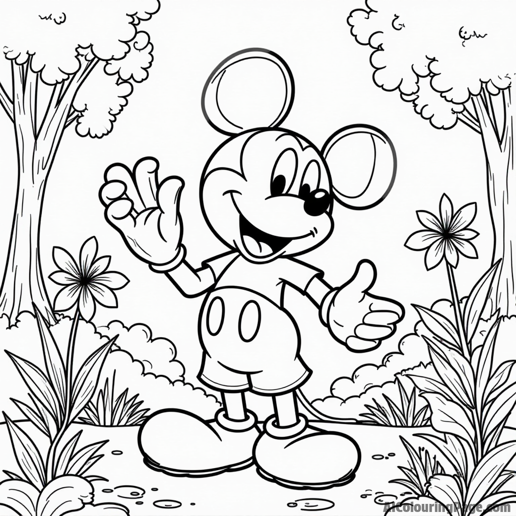 Disney Magic on Paper: Fun Coloring Ideas with Mickey, Minnie, and Donald