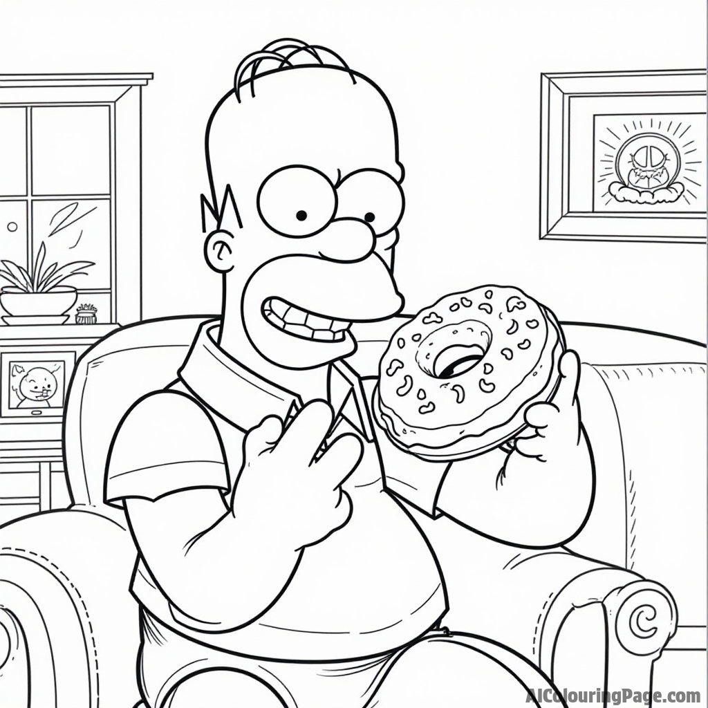 Free Simpsons Coloring Pages