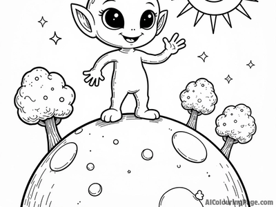 Free Planet Coloring Pages