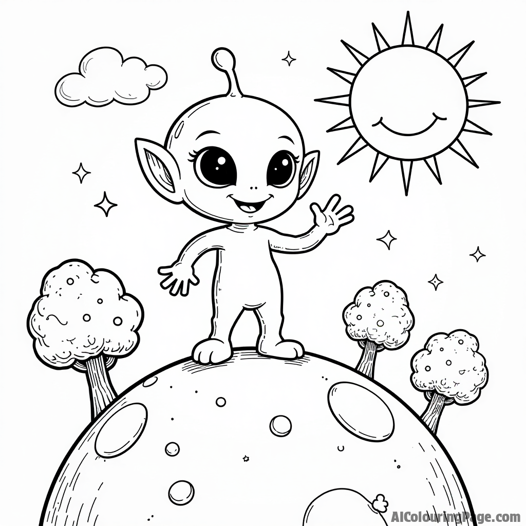 Free Planet Coloring Pages